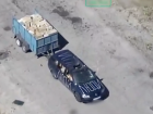 Атаку ВСУ на колонну с гуманитарной помощью у Алешек сняли на видео