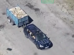 Атаку ВСУ на колонну с гуманитарной помощью у Алешек сняли на видео