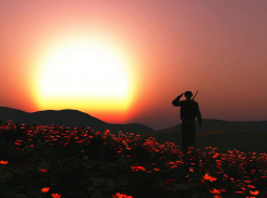 На блокпостах Херсонщины снова взвилось Знамя Победы