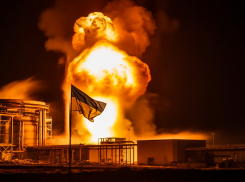 Ночью «Калибры» и 400 дронов прошли над Херсоном, ударив по ТЭЦ Киева