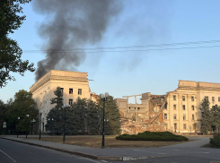 В Херсонской области здание администрации тушили больше 12 часов