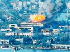 Появилось видео сокрушительного удара по логистическому центру