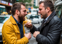 В Скадовске мужчина оскорбил полицейского и угрожал избить его