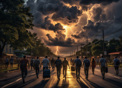 В Херсонской области объявили штормовое предупреждение: грозы, ураганный ветер и пожары