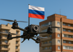 Российский FPV-дрон «спел» гимн РФ в Херсоне: СБУ — в истерике