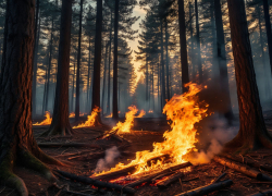 В Скадовском лесхозе выгорело 349 гектаров леса из-за обстрелов ВСУ