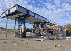 АЗС в Великой Лепетихе уничтожена: топлива может больше не быть