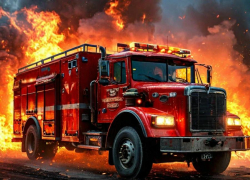 В Херсонской области спасатели боролись с огнём и ДТП 