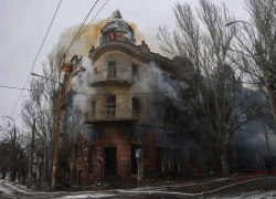 В Херсоне сгорело 110-летнее здание легендарной гостиницы «Европейская»