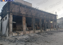 В Каховке ВСУ сожгли магазин на рынке