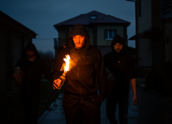 Подпольщики опубликовали кадры поджога дома сотрудника украинского военкомата