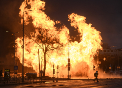 За сотни украинских дронов ВС РФ баллистикой стёрли ТЭЦ в Киеве