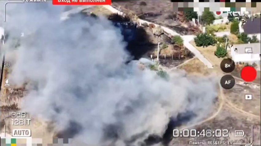 Дроноводы ВС РФ заживо сожгли «Птах Мадяра» в Херсоне 
