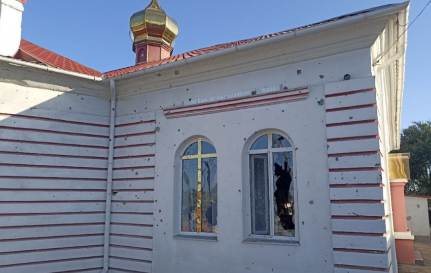 В херсонской Брилевке будут восстанавливать храм после удара дрона ВСУ