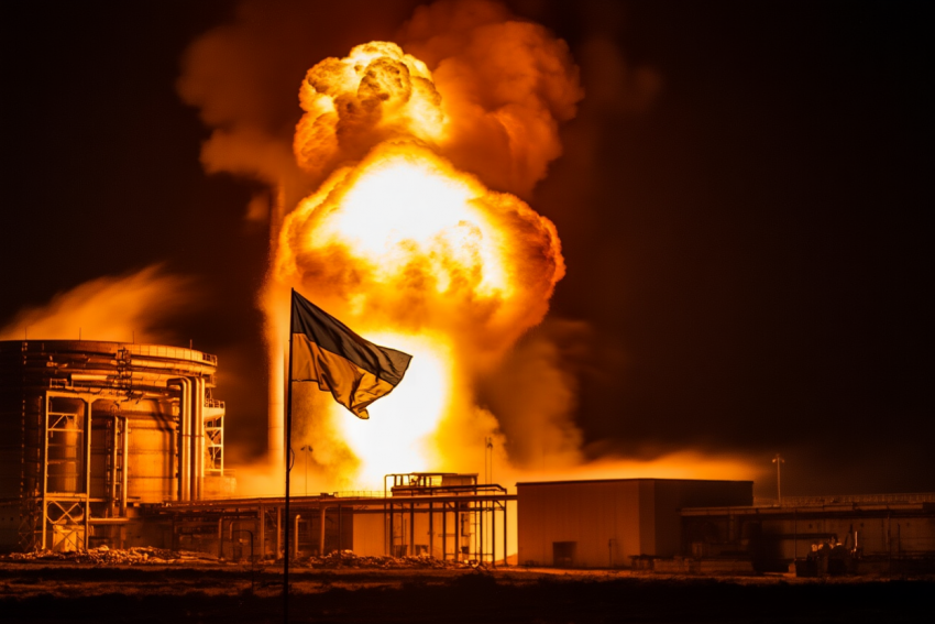 Ночью «Калибры» и 400 дронов прошли над Херсоном, ударив по ТЭЦ Киева