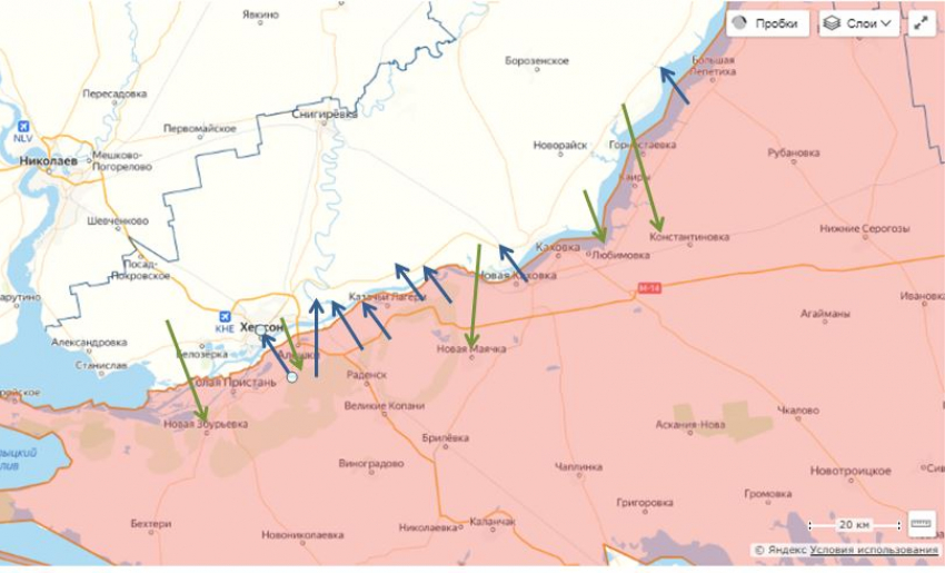 Херсонская область подверглась 85 обстрелам