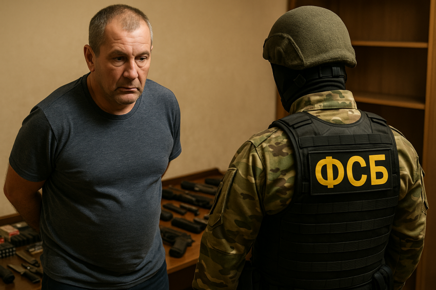 УФСБ накрыла домашний арсенал в Херсонщине: 51-летнему мужчине светит до 12 лет