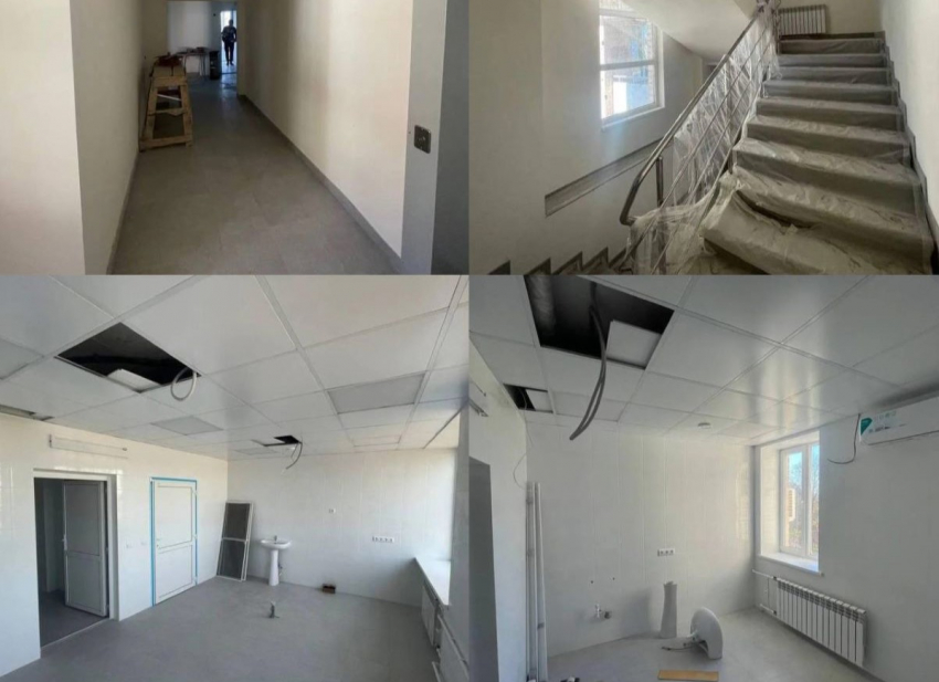 Стало известно, на каком этапе находится капремонт поликлиники в Геническе