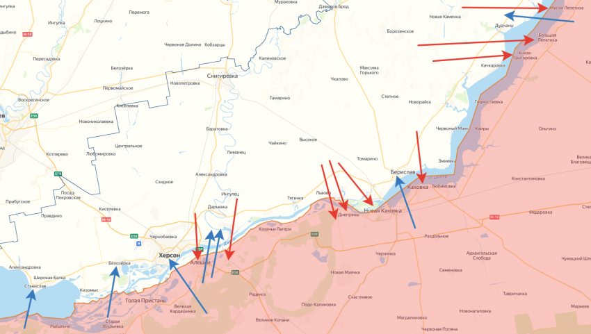 По Херсонской области за минувшие сутки нанесли 62 артиллерийских удара 