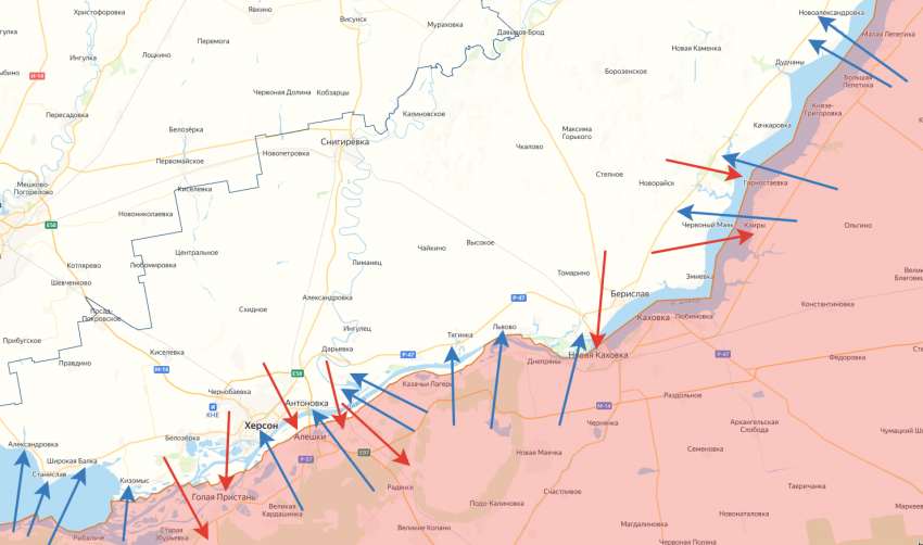 За минувшие сутки территорию Херсонской области обстреляли 55 раз