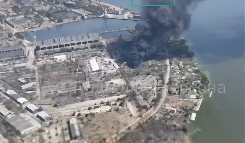 Появилось видео, как артиллерия РФ сожгла дотла позиции ВСУ на берегу Днепра