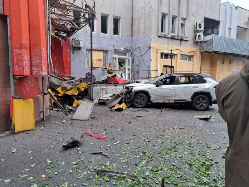 Момент атаки ВСУ на бывшего главу Новой Каховки Леонтьева попал на видео